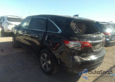 2015 Acura Mdx z USA, uszkodzony, nr VIN 5FRYD4H26FB029046